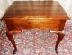 Vintage Broyhill Lenoir Cherry Queen Anne Side/ End Tables,  Drawers Pair Post-1950 photo 4