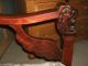 Antique Carved Mahogany Lions Head,  Wings Paws Settee,  Chair & Rocking Chair Set 1800-1899 photo 6