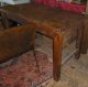 Very Very Old Oak Wood School House Teachers Table/desk 1900-1950 photo 3