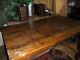 Very Very Old Oak Wood School House Teachers Table/desk 1900-1950 photo 5