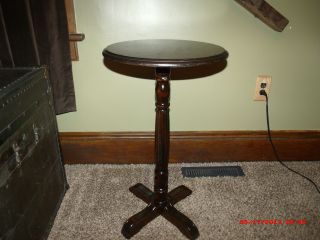 Antique Walnut Plant / Candle Stand photo