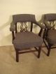 Pair Antique Mahogany Williamsburg Smoking Chairs Post-1950 photo 9