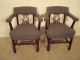 Pair Antique Mahogany Williamsburg Smoking Chairs Post-1950 photo 3