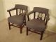 Pair Antique Mahogany Williamsburg Smoking Chairs Post-1950 photo 8