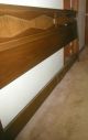 Rare Mid Century Modern Danish United Furniture Walnut Bed Headboard 80 