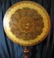 Wood Inlaid Tilt Top Table Unknown photo 1