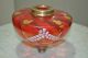 Victorian Ruby Red Oil Lamp Fount/bowl/reservoir Lamps photo 1