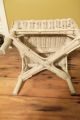 Rare & Unique Vintage Off White Child ' S Kids Wicker Chair Doll Very Well Made Post-1950 photo 2