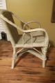 Rare & Unique Vintage Off White Child ' S Kids Wicker Chair Doll Very Well Made Post-1950 photo 6