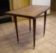 Mid - Century Modern Wood Tapered Leg & Mosaic Tile Rectangle End Table Post-1950 photo 1