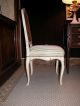 19th C.  Louis Xv Style Painted Side Chair W/ Scalamandre Silk Stripe Fabric 1800-1899 photo 1