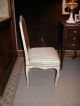 19th C.  Louis Xv Style Painted Side Chair W/ Scalamandre Silk Stripe Fabric 1800-1899 photo 2