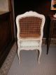 19th C.  Louis Xv Style Painted Side Chair W/ Scalamandre Silk Stripe Fabric 1800-1899 photo 3