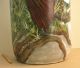 Bald Eagle Hand - Painted Porcelain Umbrella Stand Painting Signed Hawley Hp Vase Post-1950 photo 4