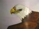 Bald Eagle Hand - Painted Porcelain Umbrella Stand Painting Signed Hawley Hp Vase Post-1950 photo 6