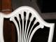 Copy 18th Century White Painted Side Chair With Shield Back And Gray Decorations 1900-1950 photo 5