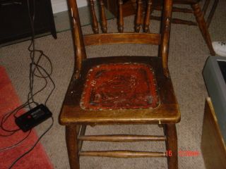 Antique Kitchen Table Chairs Set Of 4 photo