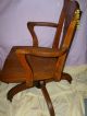 Antique Oak Swivel Chair 1900-1950 photo 1