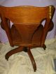 Antique Oak Swivel Chair 1900-1950 photo 3