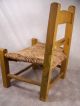 Vintage Painted Childs Chair Yellow With Flowers Southwestern Primitive 1900-1950 photo 1