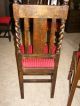 Antique Solid Oak Jacobean Barley Twist Refactory/dining Table/6 Chairs Pre 1879 1800-1899 photo 4