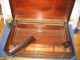 Antique Portable Secretary Laptop Travel Desk Hidden Drawers Sailing Ship? 1800-1899 photo 7