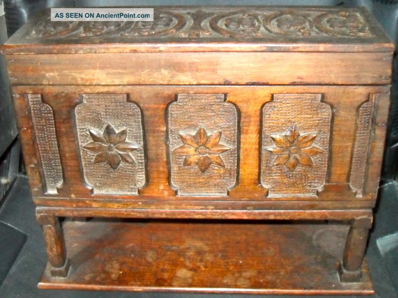 Miniature Antique Wooden Mule Chest Other photo