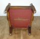 Antique Child ' S Chair,  Hand Made,  Folk Art Primitive,  Red Board Paint 1800-1899 photo 5