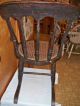 Antique 1800 ' S Child ' S Rocking Chair With Cane Seating & Painted Decoration 1800-1899 photo 4