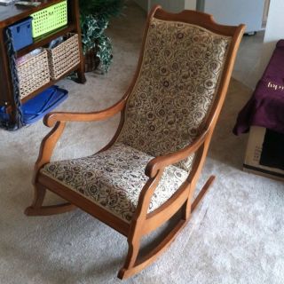 Antique Statesville Nc Chair Co.  Rocking Chair photo