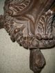 Beautifully Hand Carved Solid Oak Large Table Base From Italy,  1900 ' S Or Earlier Unknown photo 2