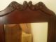 Antique Handcarved Mahogony Bed Dresser + Mirror Vanity +triple Mirror Repair 1800-1899 photo 4