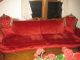 Antique Sofa Red Velvet For Victorian Parlor Unknown photo 1