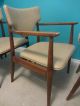 Set Of 4 Mid Century Danish Modern Side Dining Captain Chairs Post-1950 photo 3