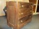 This Is A Hand Made 3 Drawer Bureau From The Late 1700s To Early 1800s With Key 1800-1899 photo 1