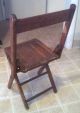 Antique 1920s Era Kalamazoo Superior Quality Children ' S Folding Slat Chair,  Maple 1900-1950 photo 1