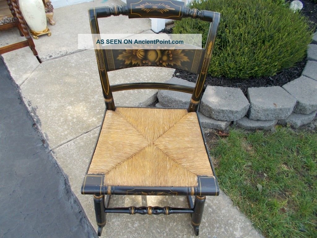 Hitchcock Rocker With Rush Seat - - - Local Pickup 1900-1950 photo