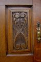 Antique Carved Quartersawn Oak Eastlake Sideboard Cabinet Cupboard Victorian 1800-1899 photo 8