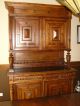Antique Carved Solid Oak French Renaissance Butler ' S Sideboard Buffet Plate Rack 1800-1899 photo 3