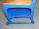 Antique Vintage Elementary School Child Desk Wood Metal Blue Local Pick Up Only Post-1950 photo 4
