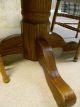 Small (36 Inch Diameter) Dining Table And 2 Chair Set,  Sturdy Wooden, Post-1950 photo 2
