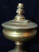 An Antique Brass Oil Lamp Converted To Electricity.  Nr Lamps photo 2