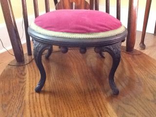 Small 1900 ' S Iron And Wood Foot Stool Unique photo