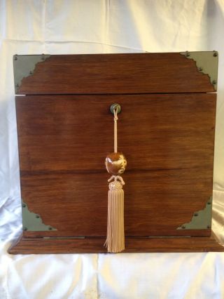 Antique Drinking/games Box.  Very Unusual Piece.  Medium Wood Tones. photo