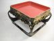 Japanese Vintage Buddhist Offering Wooden Lacquer Gold Altar Table Set 1800-1899 photo 2