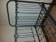 Completely Restored Iron Antique Baby Crib With Detail And Moveable Sides. 1900-1950 photo 1
