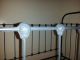 Completely Restored Iron Antique Baby Crib With Detail And Moveable Sides. 1900-1950 photo 2