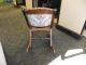 Vintage Folding Rocking Chair,  (sewing Style) With Floral Tapestry Upholstery Unknown photo 3