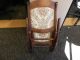 Vintage Folding Rocking Chair,  (sewing Style) With Floral Tapestry Upholstery Unknown photo 4