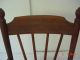 Antique Oak Spindled Back Mission Arts Craft Child Child ' S Doll House Chair 1900-1950 photo 2